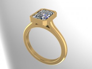 Emerald Solitaire Engagement Ring 1.5Ctw
