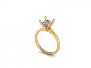 Solitaire Engagement Ring 1.1Ctw
