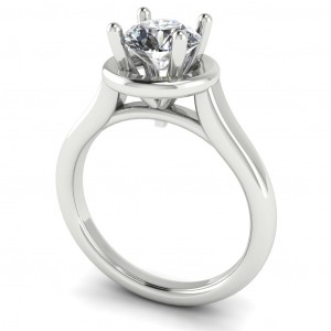 Round Solitaire Engagement Ring 1.1Ctw