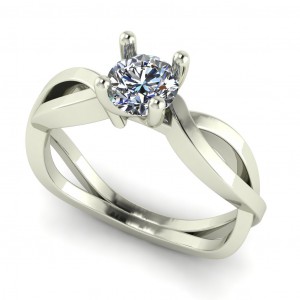 Solitaire Engagement Ring 0.50Ctw