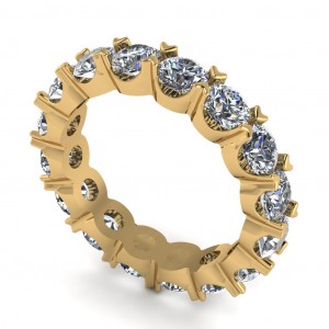 Diamond Round Cut Eternity Ring 2.55Ctw