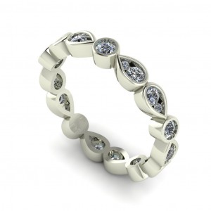 Diamond Round Cut Eternity Ring 0.60Ctw
