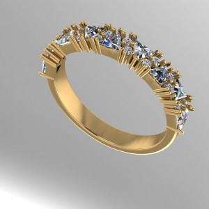 Diamond Anniversary Ring 0.80Ctw