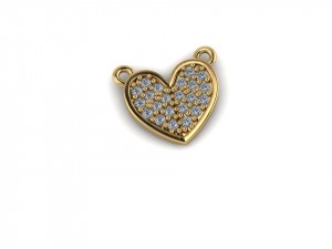 Diamond Heart Pendant 0.029Ctw