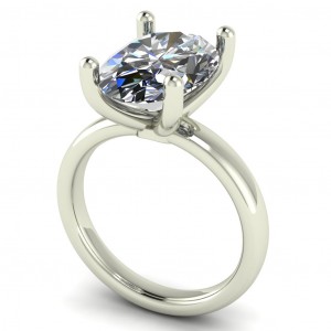 Solitaire Engagement Ring 3.25Ctw