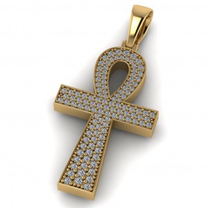 Diamond Cross Pendant 1.25Ctw