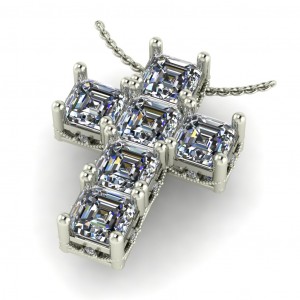 Diamond Cross Pendant 6.43Ctw 