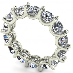 Diamond Round Cut Eternity Ring 4.15Ctw