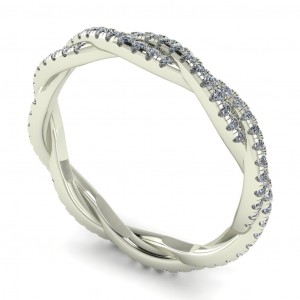 Diamond Round Cut Eternity Ring 0.45Ctw