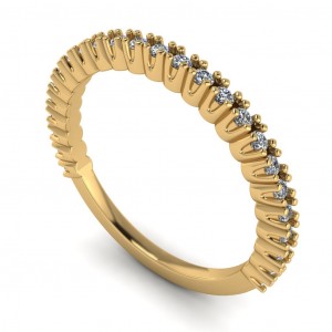 Diamond Round Cut Anniversary Ring 0.25Ctw