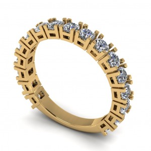 Diamond Round Cut Anniversary Ring 1.35Ctw
