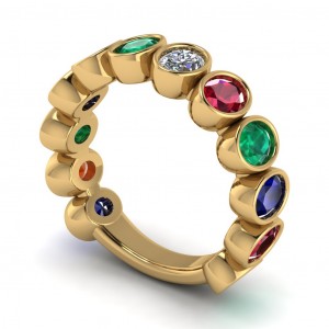 Diamond Oval Anniversary Ring 2.10Ctw