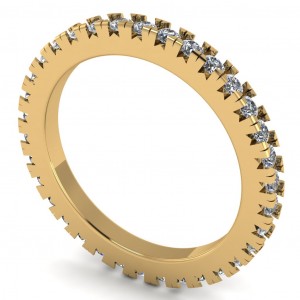 Diamond Round Cut Eternity Ring 0.85Ctw