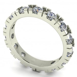 Diamond Round Cut Eternity Ring 1.65Ctw