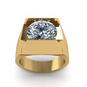 Diamond Pinky Ring