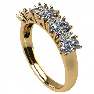 Oval Double Round Ring