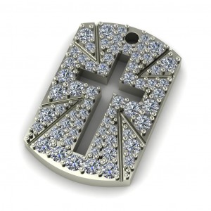 Diamond Cross Pendant 0.65Ctw