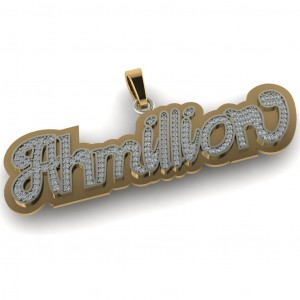 Diamond Nameplate 0.84Ctw