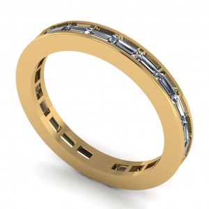 Diamond Baguette  Eternity Ring 1.35Ctw