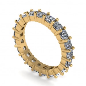Diamond Cushion Eternity Ring 2.95Ctw