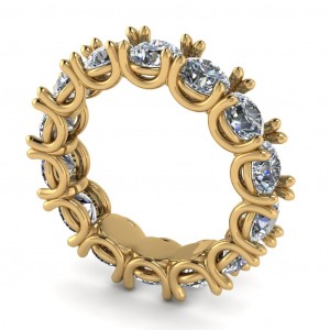 Diamond Round Cut Eternity Ring 4.40Ctw