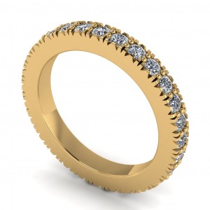 Diamond Round Cut Eternity Ring 0.95Ctw