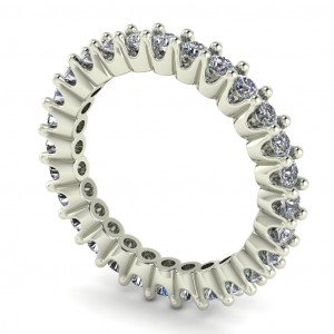 Diamond Round Cut Eternity Ring 1Ctw