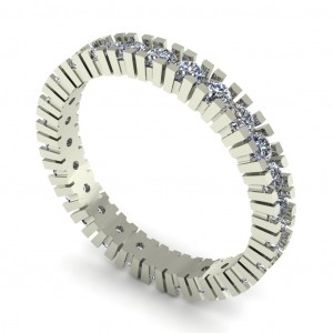 Diamond Round Cut Eternity Ring 1.25Ctw