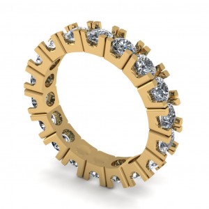 Diamond Round Cut Eternity Ring 2.40Ctw