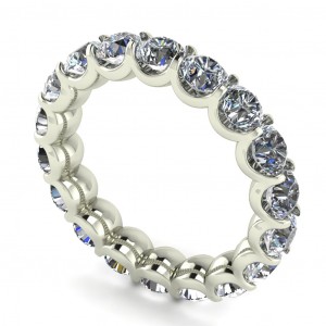 Diamond Round Cut Eternity Ring 4.50Ctw