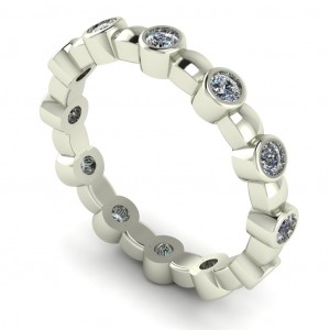 Diamond Round Cut Eternity Ring 0.45Ctw