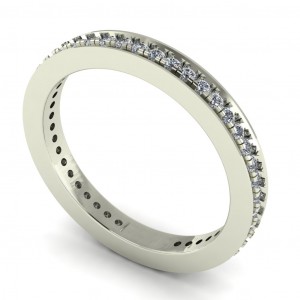 Diamond Round Cut Eternity Ring 0.60Ctw
