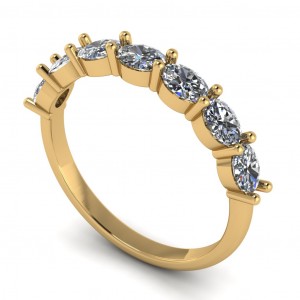 Diamond Oval Anniversary Ring 0.50Ctw