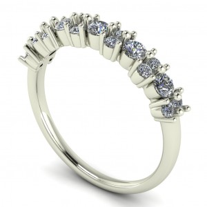 Diamond Round Cut Anniversary Ring 0.50Ctw