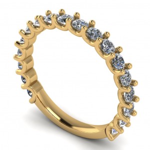 Diamond Round Cut Anniversary Ring 0.70Ctw