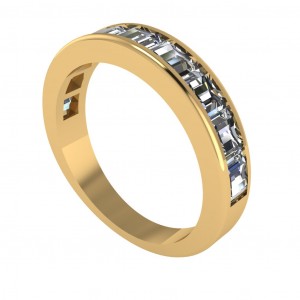 Diamond Baguette Anniversary Ring 1.15Ctw