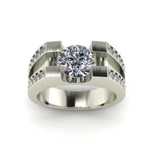 U Channel Men's Ring