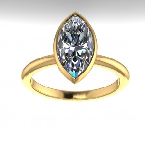 Marquise Solitaire Engagement Ring 1.7Ctw