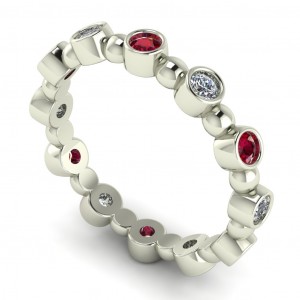 Diamond Round Cut Eternity Ring 0.45Ctw