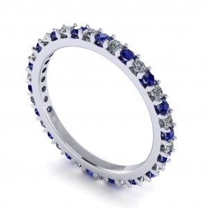 Diamond Round Cut Eternity Ring 0.60Ctw