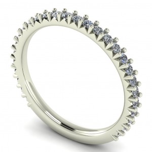 Diamond Round Cut Anniversary Ring 0.45Ctw