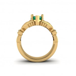Claddagh Heart Stone Ring
