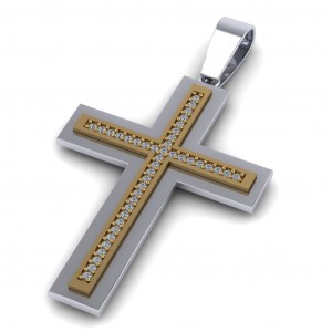 Diamond Cross Pendant 0.43Ctw