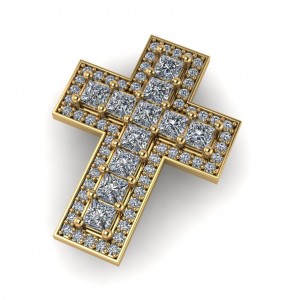 Diamond Cross Pendant 2.73Ctw