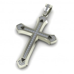 Diamond Cross Pendant 0.48Ctw