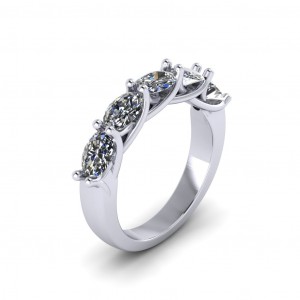 Diamond Anniversary Ring 1.35Ctw