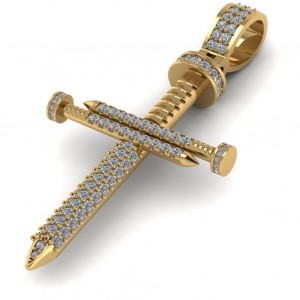 Diamond Cross Pendant 3.56Ctw