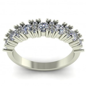Diamond Round Cut Anniversary Ring 1.30Ctw