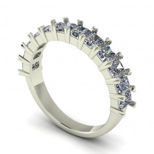 Diamond Anniversary Radiant Cut Ring 2Ctw