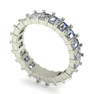 Diamond Emerald Eternity Ring 2.05Ctw